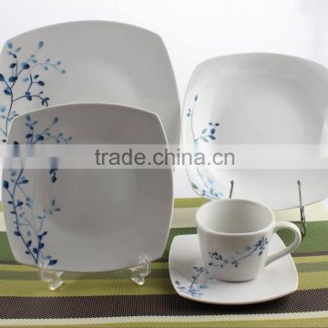 20pcs square dinner set/chinese ceramic dinnerware