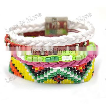 Wholesale Winter Magnetic Clasp Woven Threads Friendship Brazilian Bracelet