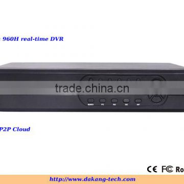 H.264 4ch realtime 960H DVR,3G/Wifi,p2p,support IP cameras