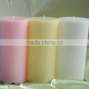 coloful deco pillar candles