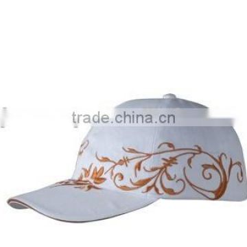 6 panel embroidered promotional baseball cap