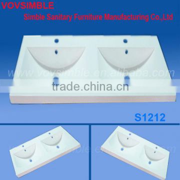 SIMBLE Gel Coated Artifical Marble Counter Basin