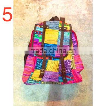 Thai Naga textile fabric backpack