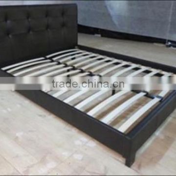 High Headboard Button Black PVC Bedroom Furniture(LB921)