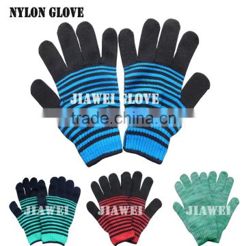 Made in China Cheap Mix Colored Nylon Glove/Guantes 0146