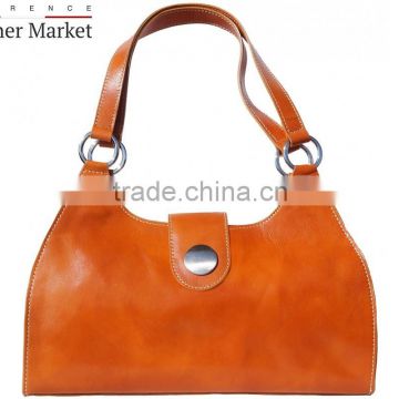Handbag with double handle(Big) handbags italian bags genuine leather florence leather fashion