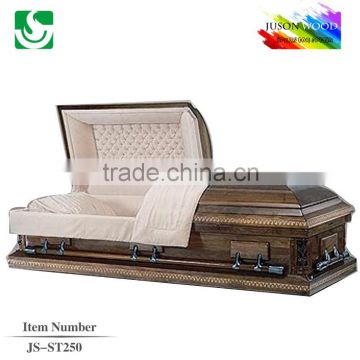 JS-ST250 funeral wholesale metal caskets supplier