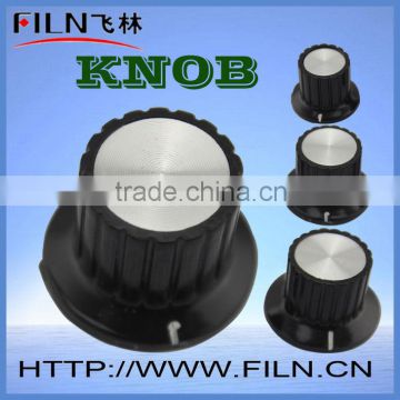 knob potentiometer 50pcs a lot black plastic 5009-32 6.0 diameter FILN