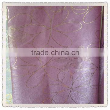 luxury foil fabric hotel curtain blackout wholesale fabric china