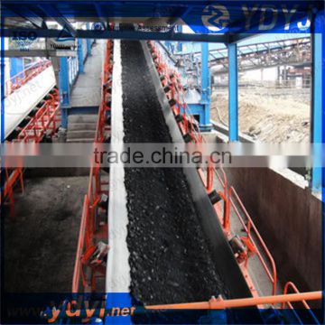Big capacity carbon steel frame roller belt conveyor for industrial use