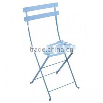 Bistro folding metal chair, cheap steel bistro chair WR-6003