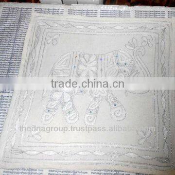 Elephant Embroidered Cushion covers-93