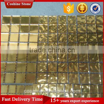 Popular wall covering starbright glass gold mosaic tile