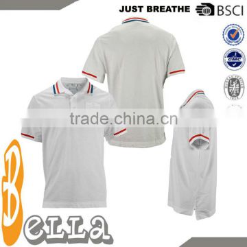 OEM polo collar basic style design striped tennis apparel sportswear