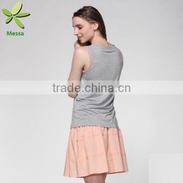 Factory supply Fashion design summer ladies cotton top from bangkok for pregnant women