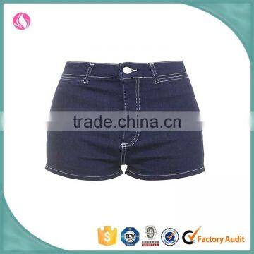 Wholesale China Dongguan Manufacturer Women Simple Plain Hot Sexy jeans and Denim Short