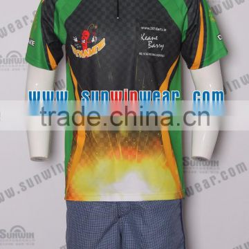 Pro wholesale men's high quality dart jersey /dart shirts /dart gear