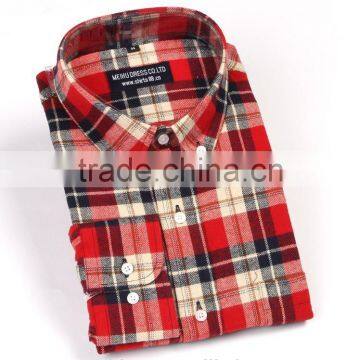 flannel shirt new design causal men shirt 100% cotton flannel plaid men shirt 2017