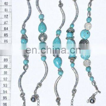 Bracelets with Turquoise Natural Tibetan Stones; Wholesale Fashion Jewelry from China