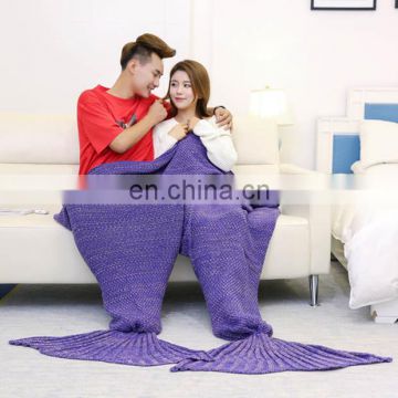 Cheap sleeping blanket for lover mermaid tail blanket