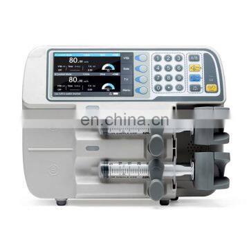 MY-G078A Hospital equipment single or dual channel portable syringe pump medical
