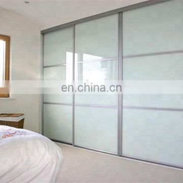 Modern interior Frosted sliding glass wardrobe door