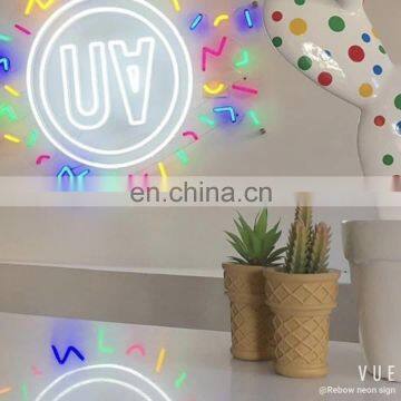 Wholesale Plastic Rgb Hanging Neon Letter Sign for Bar Party Wedding Home decoration