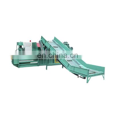 Semi automatic horizontal baler for waste paper cardboard plastic / Hydraulic press waste paper