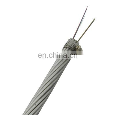 GL Factory Supplies Optic Fiber Cable OPGW 6 8 12 24 48 96 144 196 Core Single Mode Fiber Optic Cable Price Per Meter