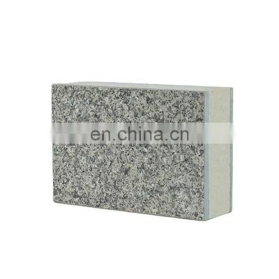 Outdoor Insulated Silicon Rock Mineral Wool Manufacturer Modular Estereofon External Blade Sandwich Panel Brick