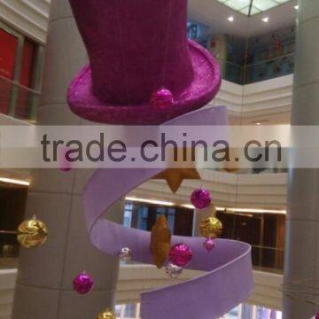 2015 shopping mall polyfoam christmas decoration hanging