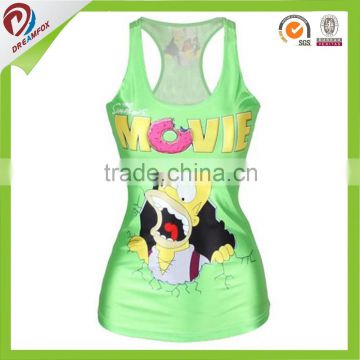 polyester dry fit custom sublimated Stringer Tank Top