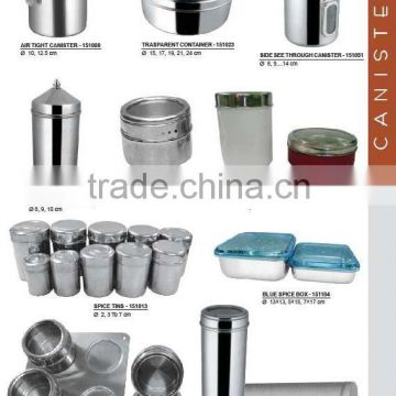 Stainless Steel Spice Jar / Tin / Canister