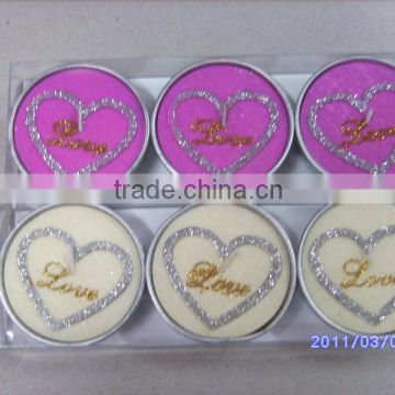 promotional valentines day candles 6pk
