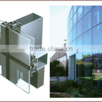 Aluminum glass commerical exterior wall cladding design