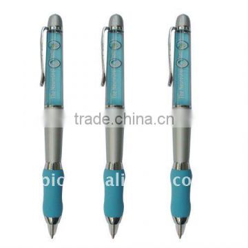 Novelty floater ball pen with rubber grip for promotion