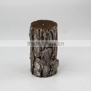 pillar bark candle/birch bark crafts gift candle