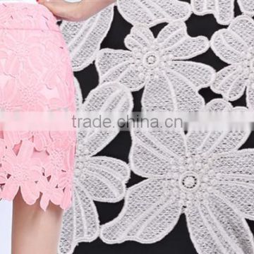 Fanastic french lace polyester hot embroidery design