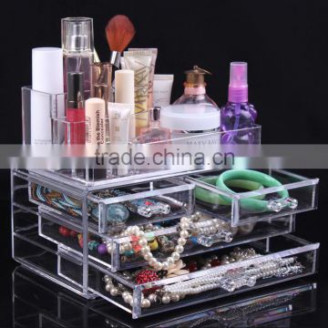 Acrylic Cosmetic Box with drawers