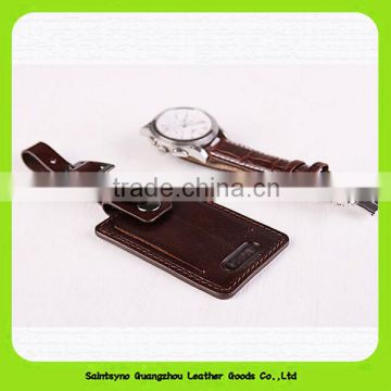 Popular Colorful Leather Luggage Tag in Manufacturer Price Standard Size Pvc Luggage Tag