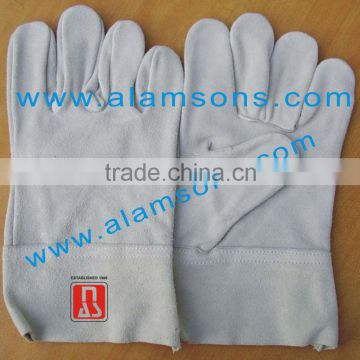 High Quality Leather Safety Welders Gloves / Welding Gloves with out lining