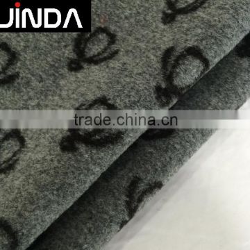 Wholesale wool acrylic polyester blend jacquard fabric for women coats