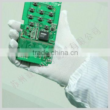 9'' antistatic ESD gloves; striped esd gloves; double side antistatic gloves