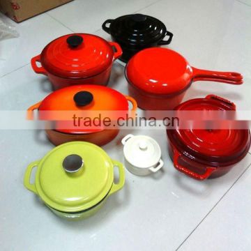 Colored Cast Iron Cookware, Enamel Cast Iron Cookware Set