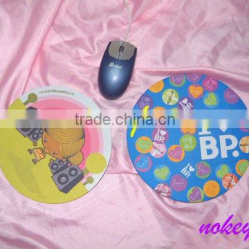 Promotional rubbe/eva circular mouse pad