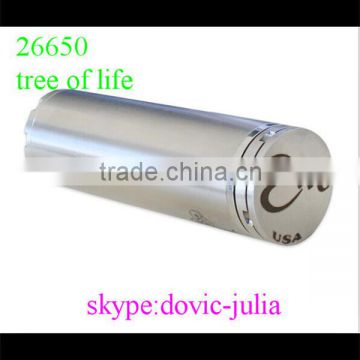 2014 hottest mechanical 26650 tree of life mod stainless steel 26650 tree of life mod clone