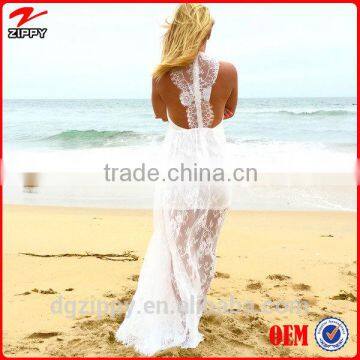 Pandora Graceful White Lace Maxi Lady Dress Perfect Wholesale Woman Clothing