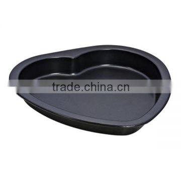 factory directsale carbon steel heart shape non-stick cake mold