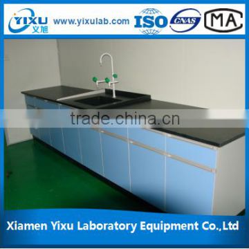 Steel frame with wood under cabinet lab work bench made in china lab table