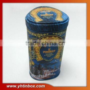 antique tea tin can